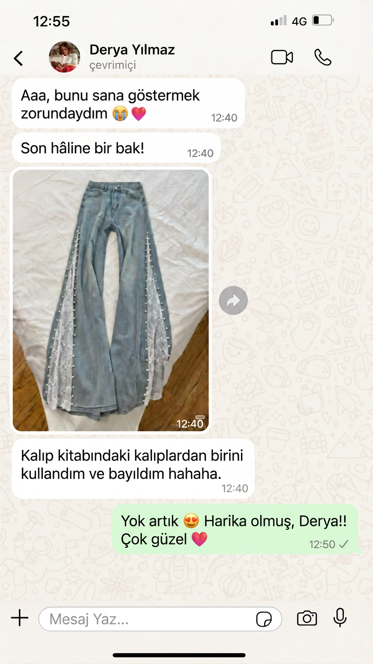 Bir müşteriden gerçek WhatsApp ekran görüntüsü