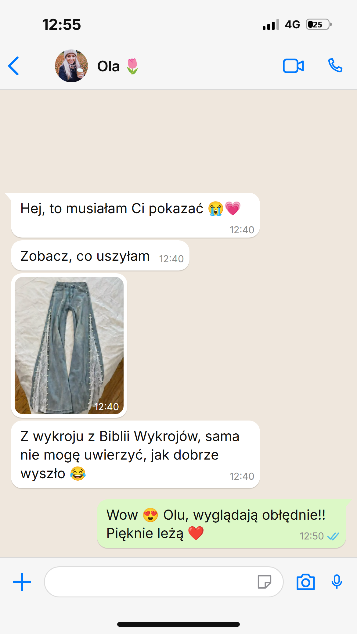 Prawdziwy zrzut rozmowy z klientką