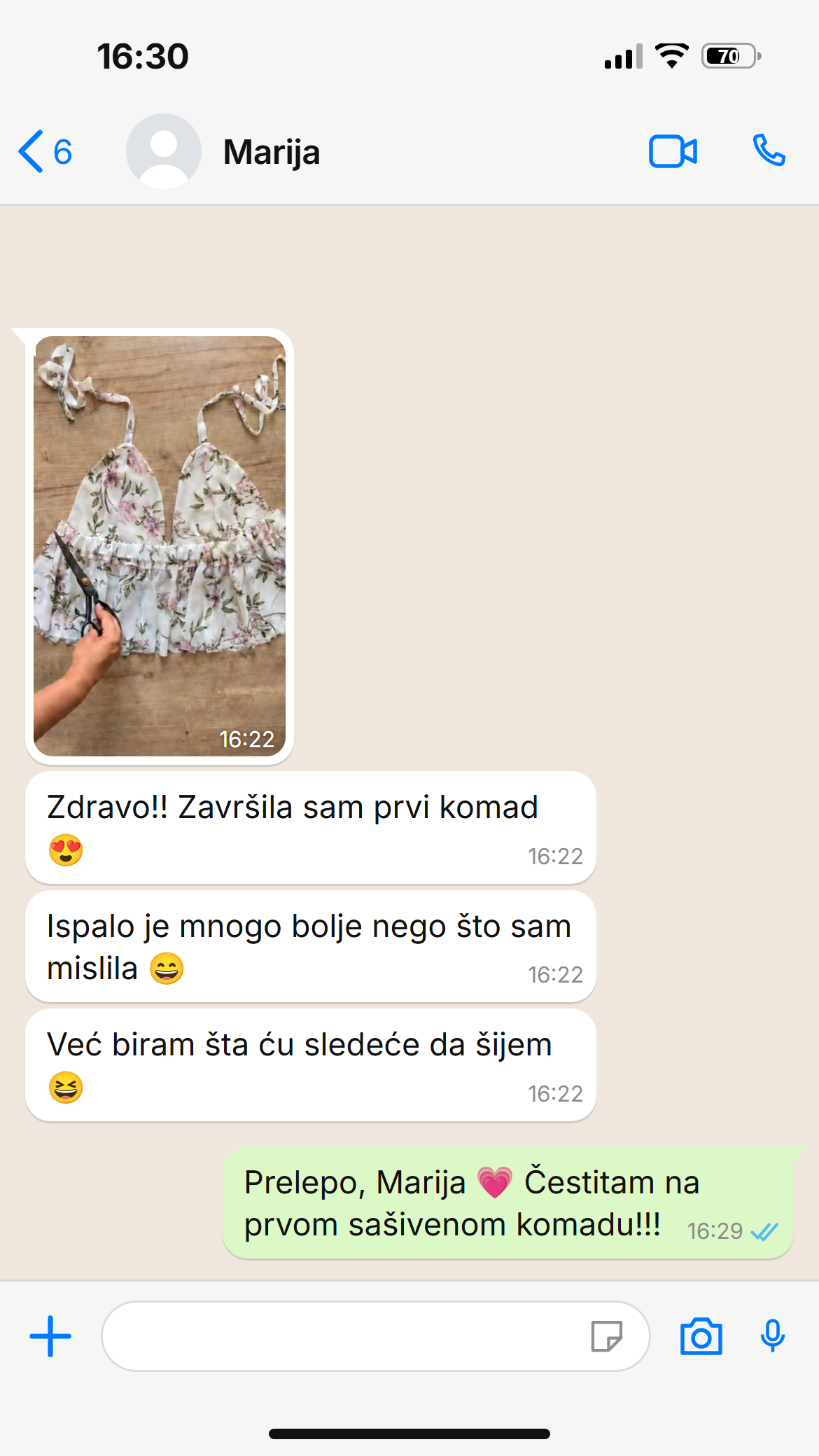 Pravi WhatsApp razgovor sa kupkinjom