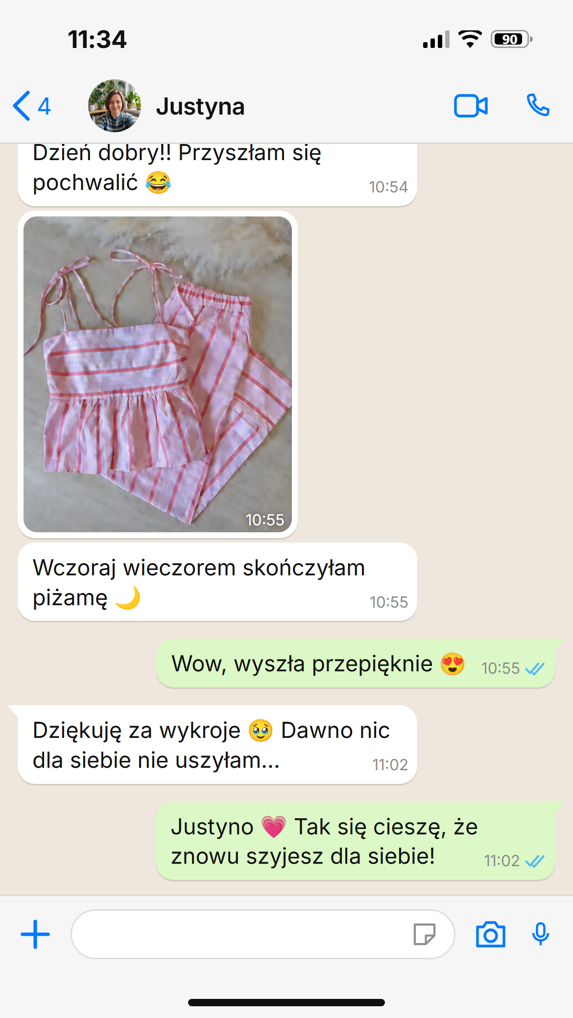 Prawdziwy zrzut rozmowy z klientką