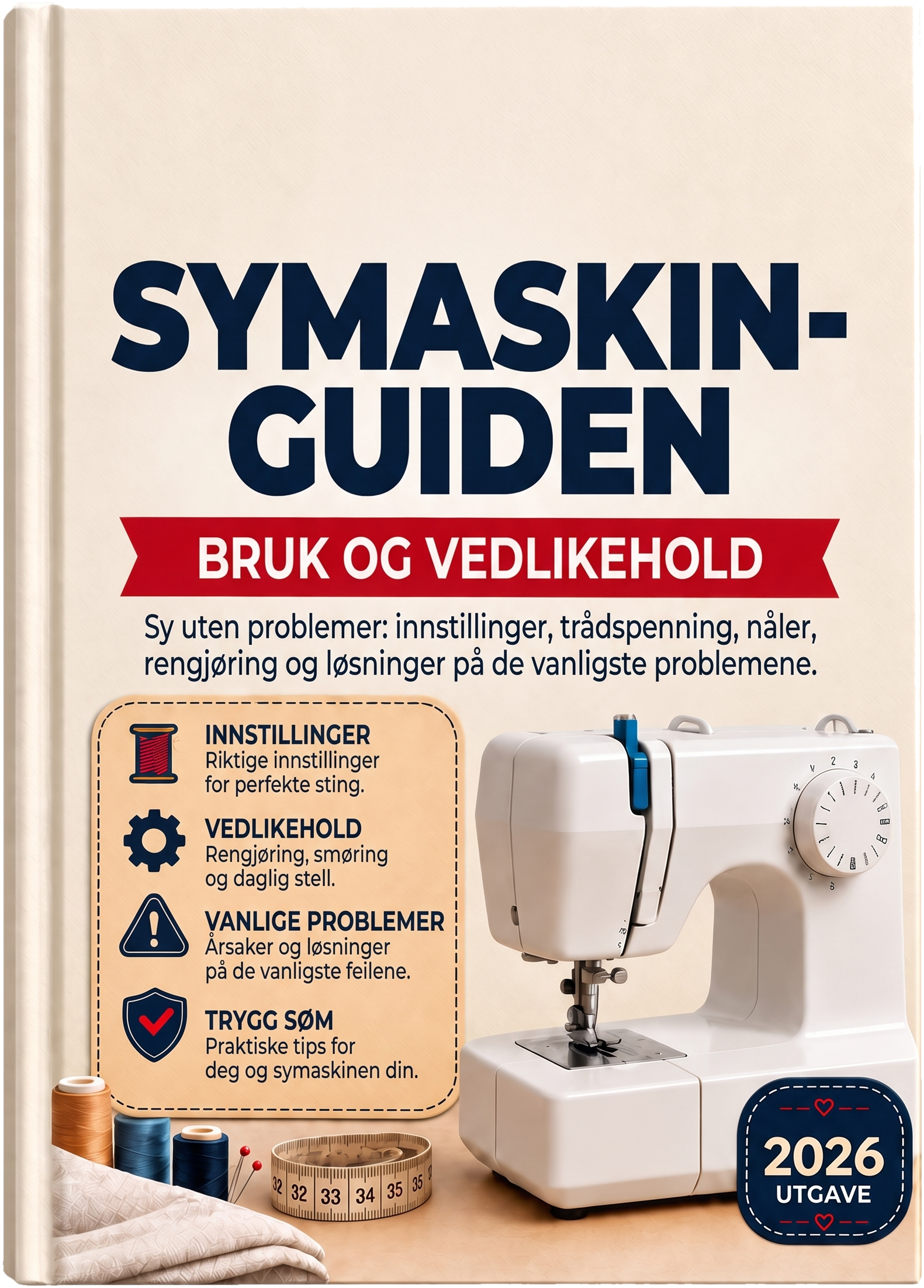 Symaskin: bruk og vedlikehold