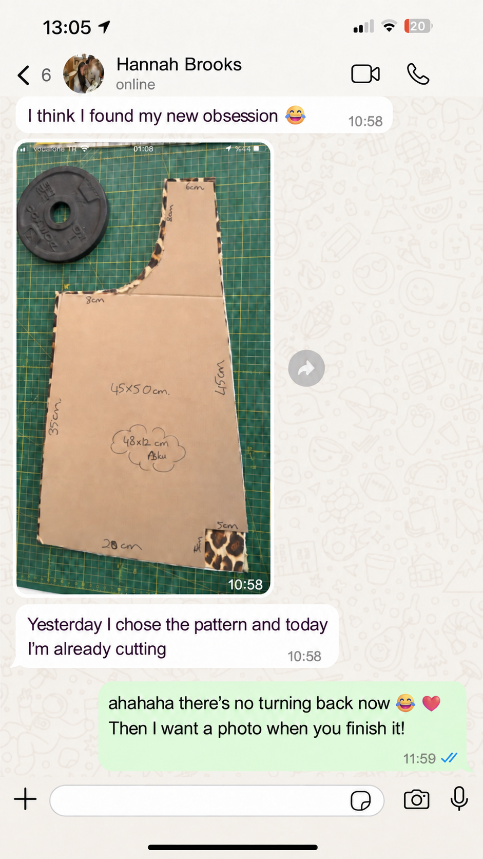 Real WhatsApp screenshot from a customer